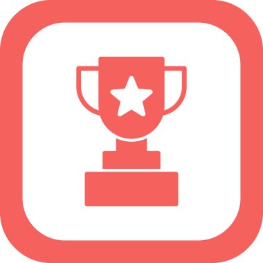 Kupa. Web simgesi basit tasarım