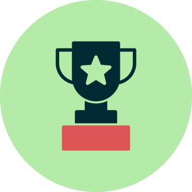 Kupa. Web simgesi basit tasarım