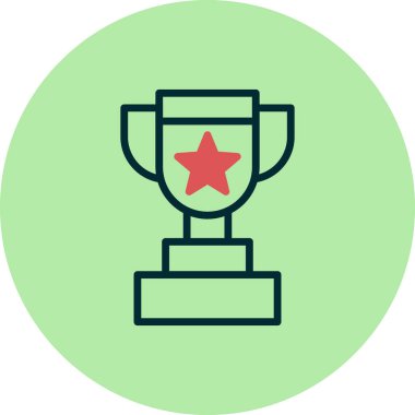 Kupa. Web simgesi basit tasarım