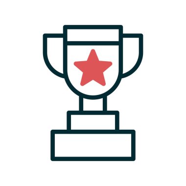 Kupa. Web simgesi basit tasarım