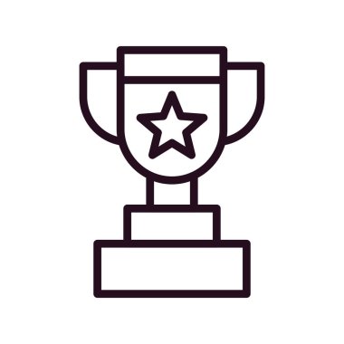 Kupa. Web simgesi basit tasarım