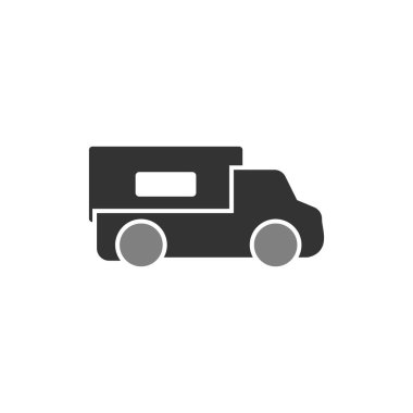 kamyon modern simge vektör illüstrasyonu