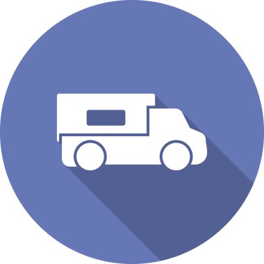 kamyon modern simge vektör illüstrasyonu