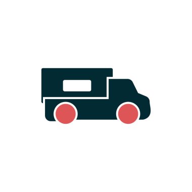 kamyon modern simge vektör illüstrasyonu