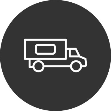 kamyon modern simge vektör illüstrasyonu