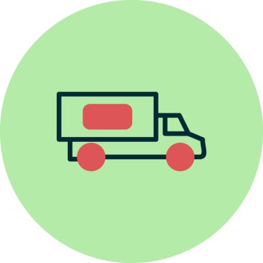 kamyon modern simge vektör illüstrasyonu