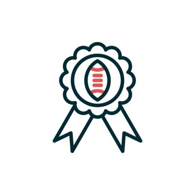 Rozet simge vektör çizim