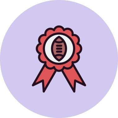 Rozet simge vektör çizim