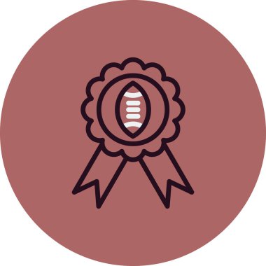 Rozet simge vektör çizim