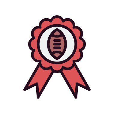 Rozet simge vektör çizim