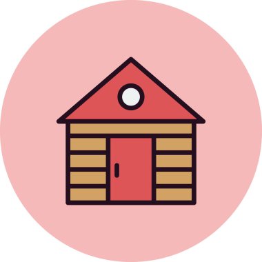 Ev simgesinin vektör illüstrasyonu