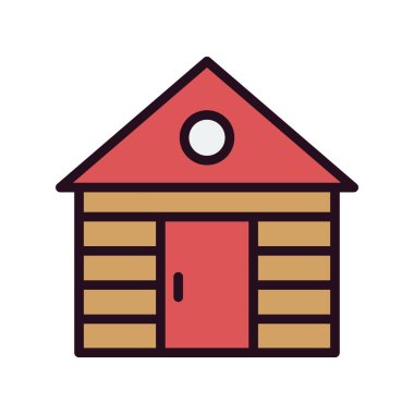 Ev simgesinin vektör illüstrasyonu