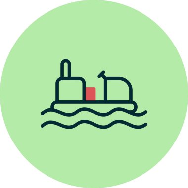 Tampon bot simgesi, vektör illüstrasyonu