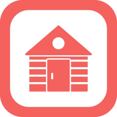 Ev simgesinin vektör illüstrasyonu