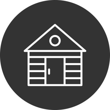 Ev simgesinin vektör illüstrasyonu