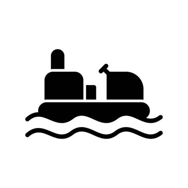 Tampon bot simgesi, vektör illüstrasyonu