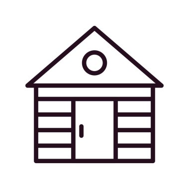 Ev simgesinin vektör illüstrasyonu