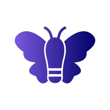 Kelebek simgesi, modern vektör illüstrasyon tasarımı.