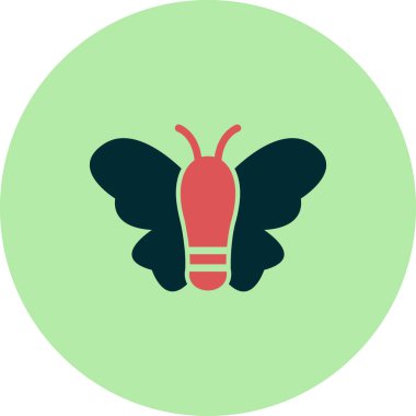 Kelebek simgesi, modern vektör illüstrasyon tasarımı.