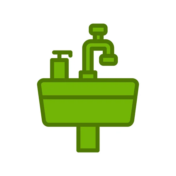 Sink Simple Icon Vector Illustration — Image vectorielle