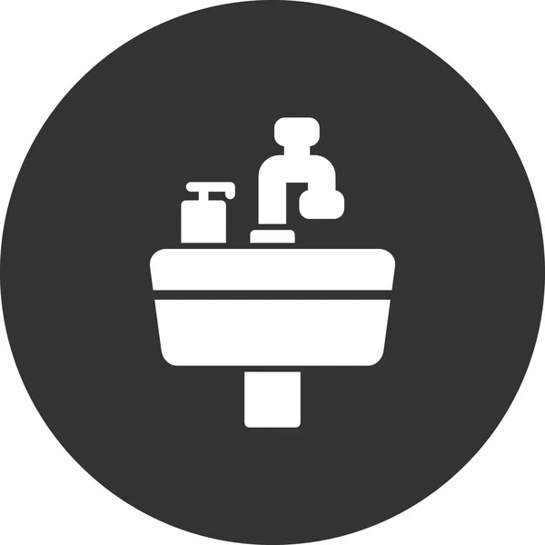 Sink Simple Icon Vector Illustration — Vector de stock