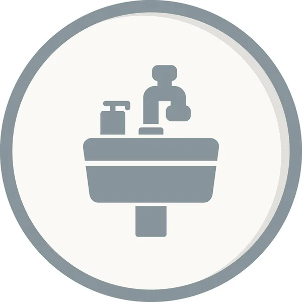 Sink Simple Icon Vector Illustration — Vector de stock