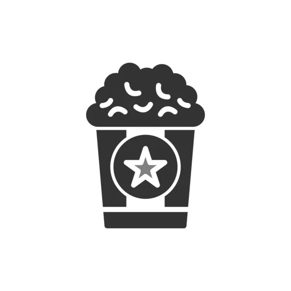 Vector Illustration Popcorn Bucket Icon — Stok Vektör