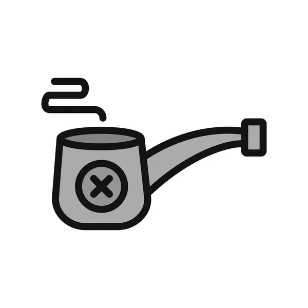 Illustration Vectorielle Icône Moderne Smoke Pipe — Image vectorielle
