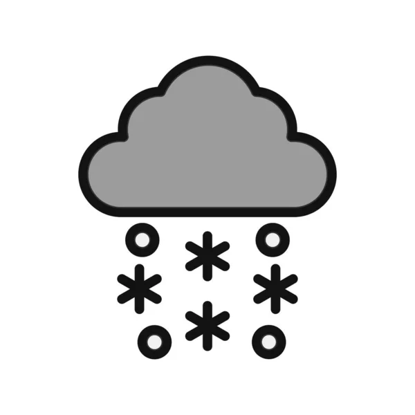 Abstract Snow Icon Vector Illustration — Image vectorielle