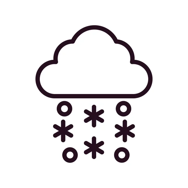 Abstract Snow Icon Vector Illustration — Stockvector