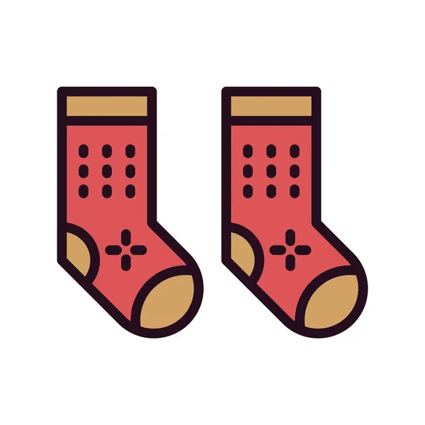 Socks Icon Vector Illustration — Stock Vector