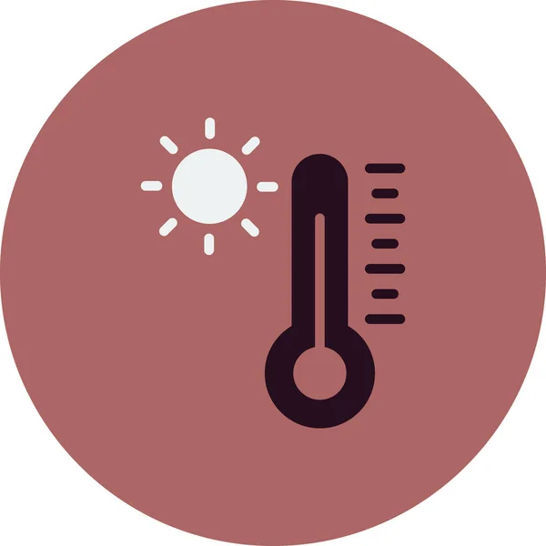 Векторна Ілюстрація Піктограми Термометра — стоковий вектор