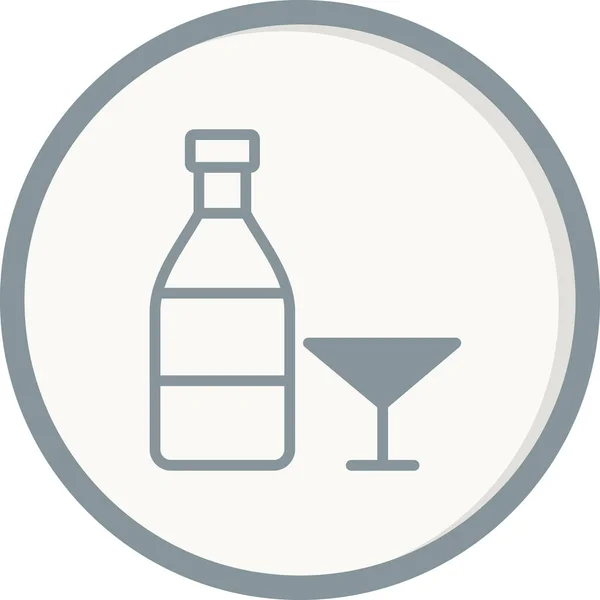 Vodka Icono Simple Ilustración Vectorial — Archivo Imágenes Vectoriales