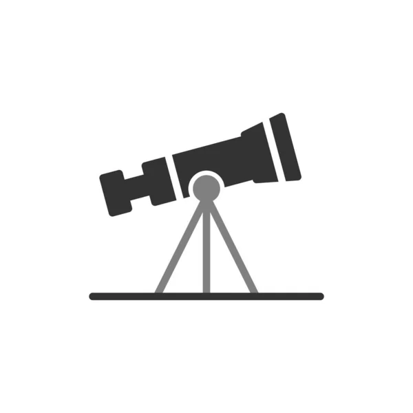 Telescope Icon Thin Line Illustration Trendy Style — Stock Vector