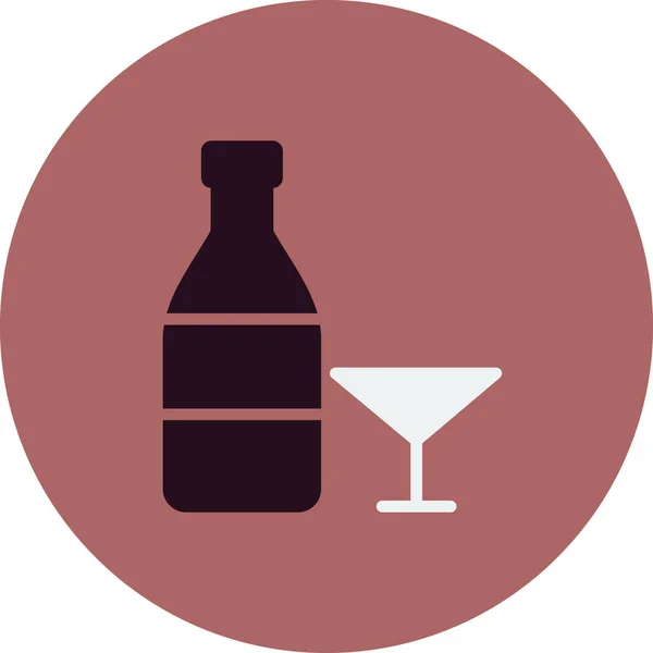 Vodka Icona Semplice Illustrazione Vettoriale — Vettoriale Stock