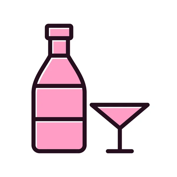 Vodka Icône Simple Illustration Vectorielle — Image vectorielle