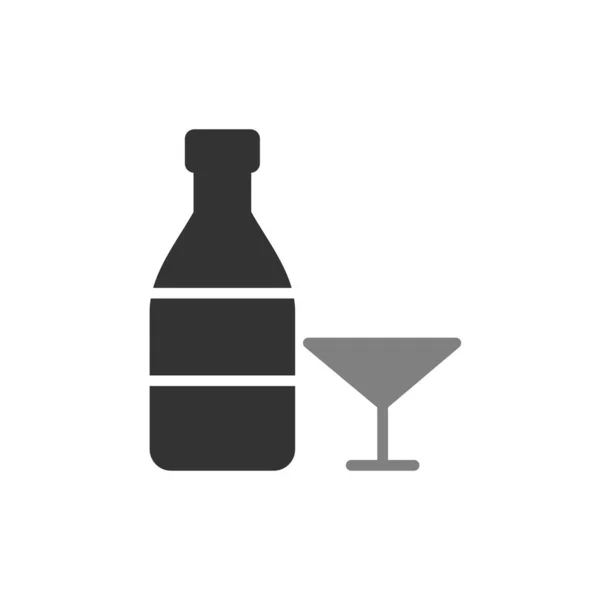 Vodka Ícone Simples Ilustração Vetorial — Vetor de Stock