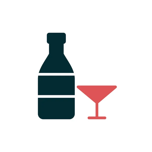 Wodka Einfaches Symbol Vektorillustration — Stockvektor