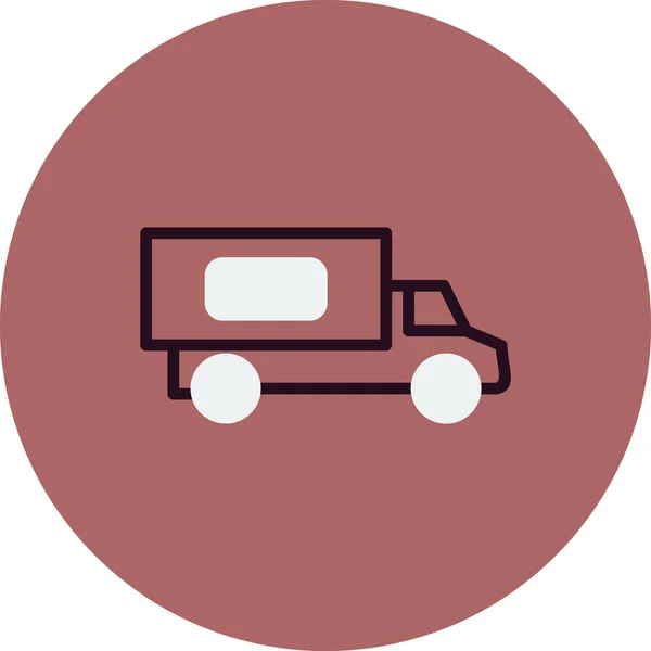 Vrachtwagen Moderne Pictogram Vector Illustratie — Stockvector