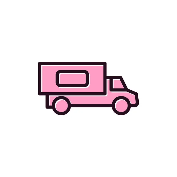 Truck Modern Icon Vector Illustration — Vettoriale Stock