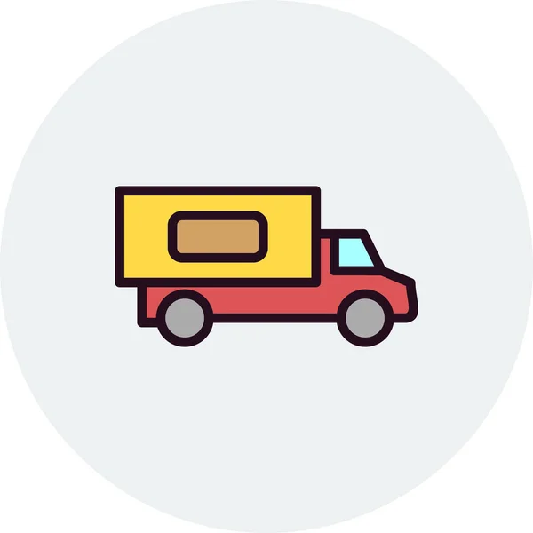 Truck Modern Icon Vector Illustration — Wektor stockowy
