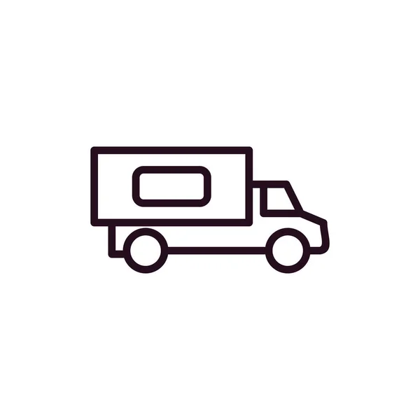 Truck Modern Icon Vector Illustration — Stock Vector