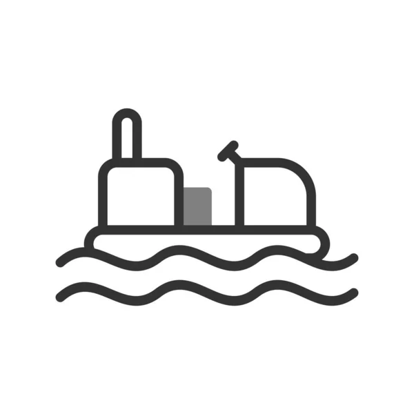 Bumper Boat Icon Vector Illustration — Stock Vector