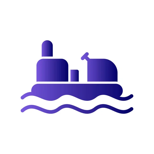 Bumper Boat Icon Vector Illustration — Stock Vector