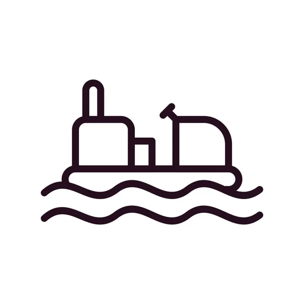 Bumper Boat Icon Vector Illustration — Vettoriale Stock