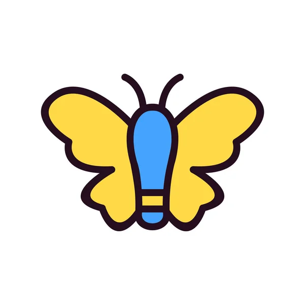 Butterfly Icon Modern Vector Illustration Design — Vector de stock