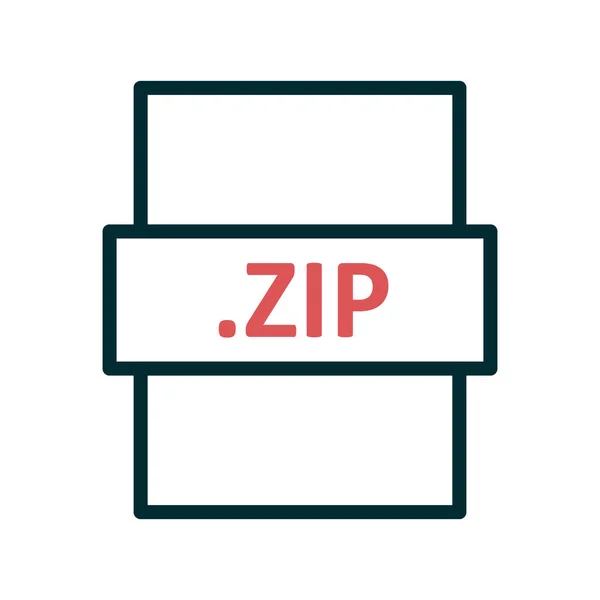 Zip Diseño Icono Formato Archivo Ilustración Vectorial Eps10 Gráfico — Vector de stock