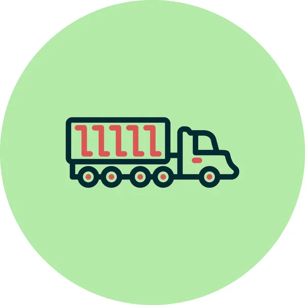 Truck Modern Icon Vector Illustration —  Vetores de Stock