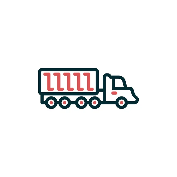 Truck Modern Icon Vector Illustration — Vector de stock