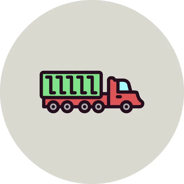 Truck Modern Icon Vector Illustration —  Vetores de Stock